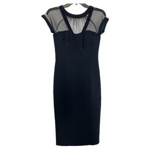 Maggie London Black Illusion Dress Size 2P
